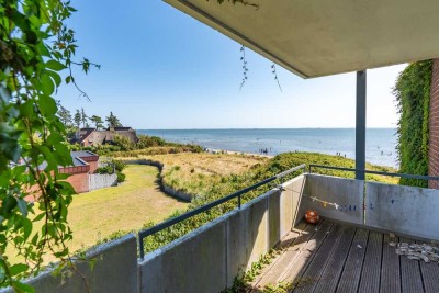 Mehr Meerblick geht nicht....Ferienwohnung in erster Strandlage mit direktem Blick auf die Nordsee!