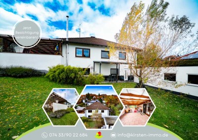 Rangendingen: Charmantes Einfamilienhaus mit großem Garten, zwei Terrassen und Doppelgarage