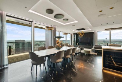 Ein Meisterwerk der Innenarchitektur und Technik - Turn-Key Penthouse mit Blick über ganz Wien!