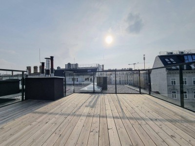 Exklusive 4 Zimmer Dachgeschosswohnung mit traumhafter Dachterrasse - Exzellente öffentliche Anbindung - Hochwertige Ausstattung