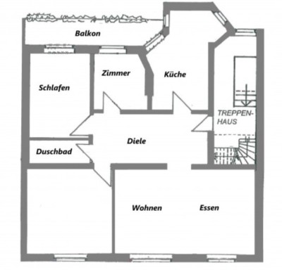 Altbauwohnung im Klinkviertel mit Balkon & Garage
