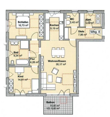 Exklusive, neuwertige 3-Zimmer-Wohnung mit gehobener Innenausstattung mit Einbauküche in Gauting