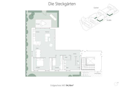 Die Steckgärten - Wohnung A1