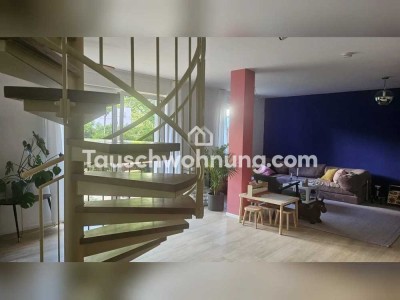 Tauschwohnung: Helle Wohnung mit Garten und Balkon, Maisonette in Lindenau