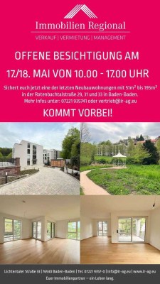 Herausragend Wohnen in Baden-Baden: Neubauprojekt Rotenbachtalstraße 33