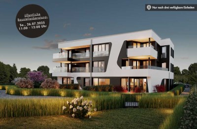 Im Innenausbau: Bezug Sommer 2025 – charmante 2 Zi.-Wohnung mit Terrasse & Garten