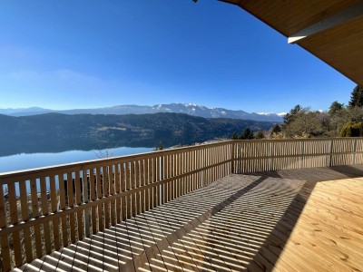 RAUM ZUM TRÄUMEN! HOCHWERTIGES WOHNHAUS (NEUBAU) MIT GIGANTISCHEM SEE- UND BERGBLICK IN REPRÄSENTATIVER UND SENSATIONELLER RUHE- UND SONNENLAGE VON MILLSTATT AM SEE!