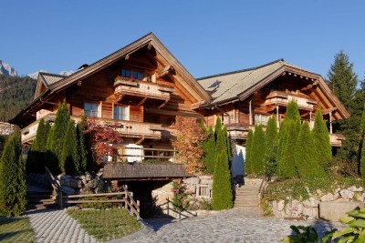 Traumhafte Gartenwohnung im Tiroler Stil in Ruhelage mit Kaiserblick