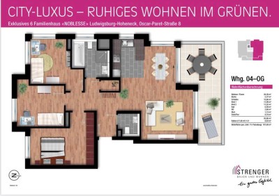 Exklusive, neuwertige 4,5-Zimmer-Wohnung mit geh. Innenausstattung mit Balkon und EBK in Ludwigsburg