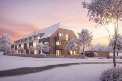 Neubau ohne Bereitstellungszinsen:  Sonnige 4-Zimmer-Wohnung mit 2 Balkonen, Hochbeet