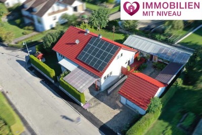 Attraktives Einfamilienhaus im Bungalow-Stil in Amerdingen. Modernisiert u. Sofort bezugsfertig!