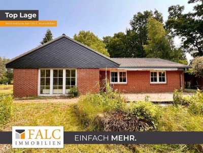 ***Natur pur direkt vor der Haustür – gepflegter Bungalow am Waldrand von Suderburg***