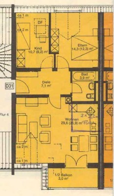 Gepflegte 3-Zimmer-Wohnung mit Balkon im 3. OG in Neutraubling