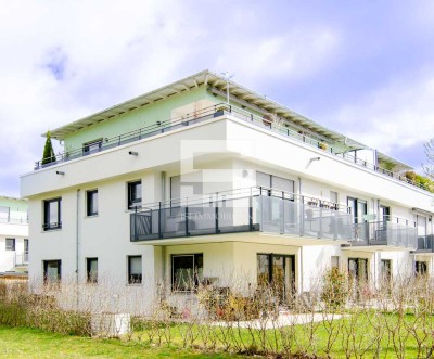 Auf der Stumpfwiese: Erdgeschosswohnung 87,43 m² 3-Zimmer mit 190 m² Garten und 2 TG-Stellplätzen