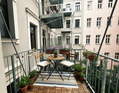 Ihr neues Zuhause im 2. Bezirk mit Balkon: Altbaucharakter trifft modernen Erstbezug, unweit des Augartens.