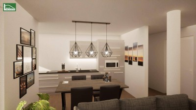Moderne 2-Zimmer-Wohnung mit Terrasse auf Eigengrund – Erstbezug, Fußbodenheizung!