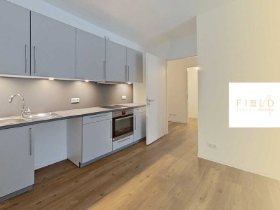 ***Große 2-Zimmer-Wohnung mit Balkon und offenem Küchenbereich im Quartier 'Field 4'***