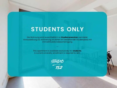 Nur für Studenten: Einziehen, ankommen, mitstudieren – Zimmer in 2er-WG