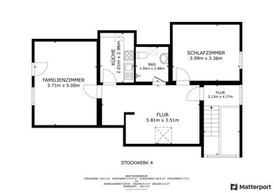 (teil-) renovierte 2-Zimmer-DG-Wohnung mit neuer EBK in Östringen
