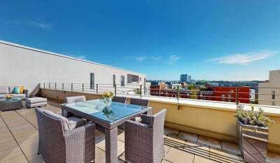 Moderne Penthousewohnung am Rebstock-Park
