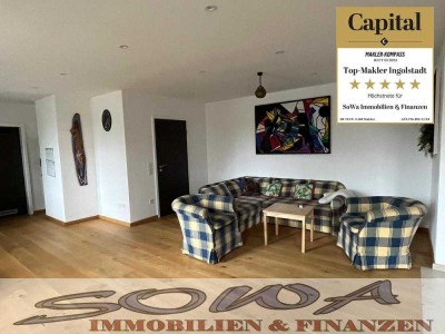 Wohnen auf der Insel! Großzügige 4,5 Zimmer Wohnung mit zwei Balkonen und Blick auf das Schloss i...
