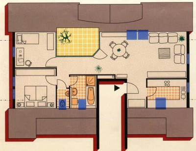 Helle 3 Zimmer DG-Wohnung mit EBK und Loggia