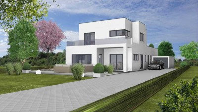 Eigentumswohnung in einer weißen Villa mit 2 Wohneinheiten und Garten, Stadt-Mitte, 1a-Lage, Südlage