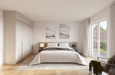 Weißensee: Langhansstr: ERSTBEZUG im NEUBAU ab September 2025: 2-Zi-EG-WHG mit TERRASSE und 2 Bädern