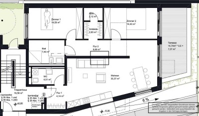 Neubau: barrierefreie 3,5-Zimmer-Erdgeschosswohnung mit EBK und Balkon