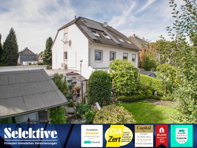 Moderne Doppelhaushälfte in Sackgassenlage! - Wintergarten, Garage, Gartenhaus, PV-Anlage & Klima