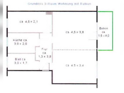 Tauschwohnung: Genossenschafts-3-RWG mit vollverglas. Balkon, Grün, ÖPNV
