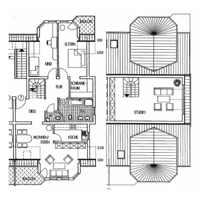 Ansprechende und gepflegte 4-Raum-DG-Wohnung mit Balkon in Malsch