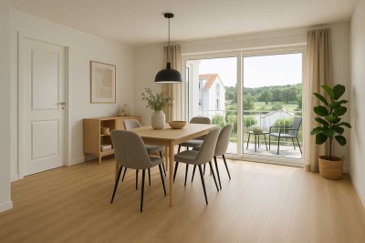 Erstbezug nach Sanierung: ansprechende 3-Zimmer-Wohnung mit neuer Küche & Süd-Terrasse in Böblingen