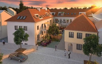 Exklusive 2-Zi.-DG-Whg. mit Aufzug, Klima, EBK, Balkon & Stellplatz
