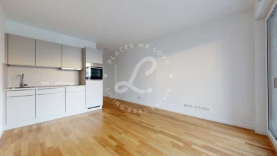 Neubau Erstbezug: Lichtdurchflutet 1-Zimmerwohnung mit Einbauküche & Balkon