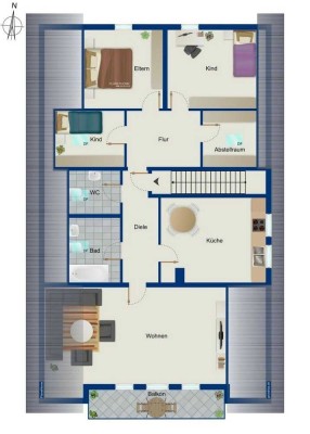 Renovierte und ruhige 4,5-Zimmer Dachgeschosswohnung zw. Landsberg und Ammersee