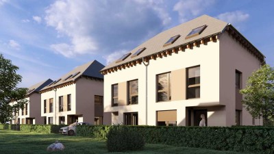 Nachhaltig wohnen im KfW-40 QNG Doppelhaushälfte – zukunftssicher, energiesparend & förderfähig