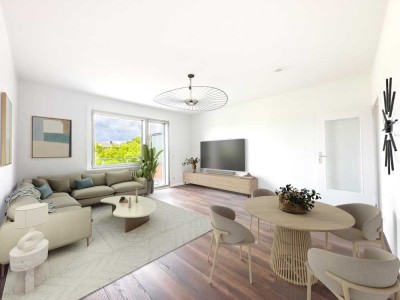 ERSTBEZUG NACH MODERNISIERUNG - ERSTKLASSIGE 2 ZI.-WOHNUNG MIT TOLLEM WEITBLICK - IN RUHIGER LAGE