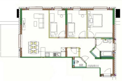 Neue Helle 3,5-Zimmer-Wohnung mit großer Terrasse & TG-Stellplatz – Baujahr 2021 – Bad Mergentheim