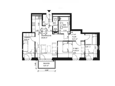 Tauschwohnung: 4 schöne, helle Zimmer neu Bau, gegen kleine Wohnung