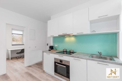 Pauschal! Modernes und voll möbliertes Premium Studio!
All-inclusive + Internet und LED-TV