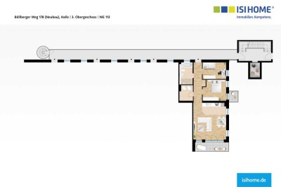 3-Raumwohnung mit Sonnenbalkon - WE113