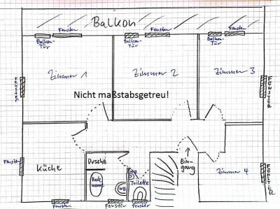 Gewerbeimmobilie, 4-Zimmer + Küche, Bad, WC, Balkon in Sulzberg