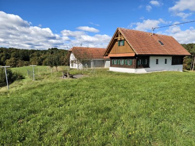 TRAUMHAFTE KLEINLANDWIRTSCHAFT IN ABSOLUTER RUHELAGE MIT AUSSICHT - SOFORT BEZIEHBAR