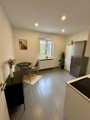 Frisch sanierte 1 Zimmerwohnung mit großer Wohnküche am Langer See
