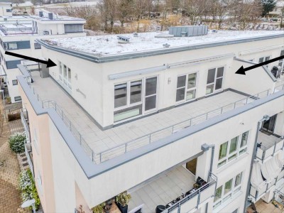 EXKLUSIVE PENTHOUSEWOHNUNG MIT PANORAMABLICK ÜBER DIE WEINBERGE VON LUDWIGSBURG-NECKARWEIHINGEN