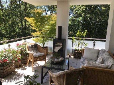 Penthouse-Wohnung im Grünen