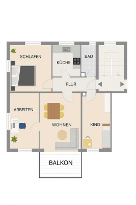 4-Zimmer-Wohnung in Friedrichshafen – Nähe Hohenstaufenplatz – ab 15.01.2026 oder 01.02.2026