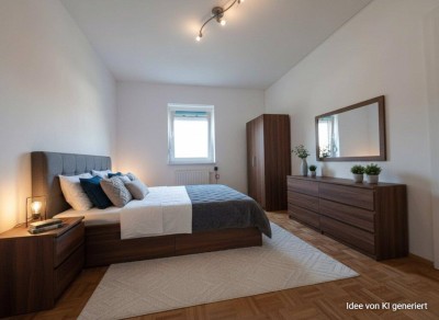 Moderne 4-Zimmer-Wohnung mit Sonnenbalkon und großem Dachboden