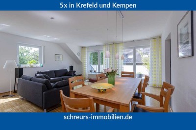 KR - Bockum - Schöner Wohnen: Lichtdurchflutete Dachgeschosswohnung mit Westbalkon und TG -Stellplat
